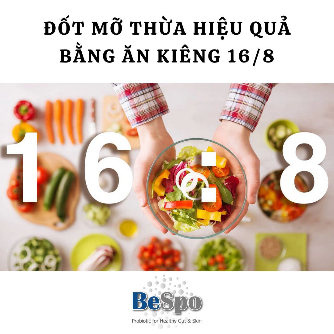 Đốt mỡ thừa hiệu quả bằng ăn kiêng đơn giản 16/8